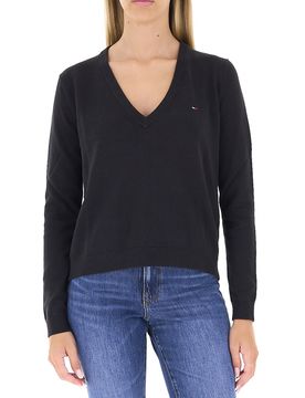 Maglia scollo V NERO L