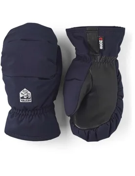Ski Fäustlinge aus Leder und Primaloft Foss Jr. Mitt Navy aus Leder Kindergröße 7 Navy blau - Hestra - FashionsVida