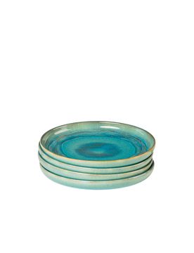 Dessertteller-Set, Steinzeug TIEFER SEE