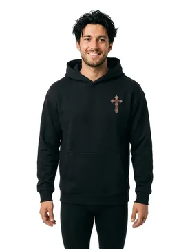 Felpa Con Cappuccio Heaven Prayers Black M - Mister TEE - FashionsVida