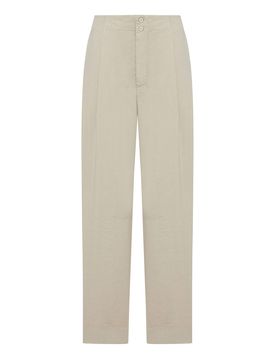 Pantaloni in cotone a vita alta