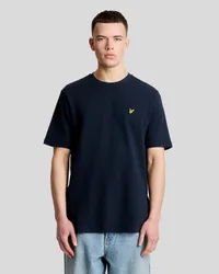 Mens Textured Jacquard T-Shirt - Navy - Size X-Small