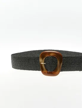 Cinturón rafia pieza carey - Sfera - FashionsVida