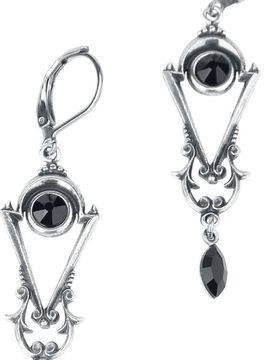Gothic Ohrring - Barockträume - für Damen - silberfarben - Frauen - female
