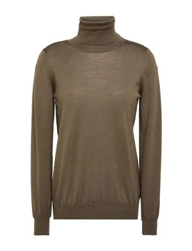 Rollkragenpullover Damen Militärgrün L,M,XL,XS Damen - Drumohr - FashionsVida