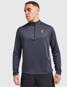 Mens Core 1/4 Zip Top - Nero, nero nero Uomo taglia S - ON Running - FashionsVida