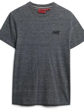 T-shirt à Manches Courtes Essential Logo Embroidered Eclipse Navy / Grey Marl Feeder M