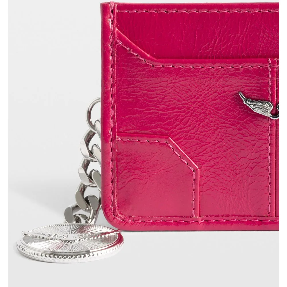 Zadig & Voltaire - Tarjetero mujer de charol efecto vintage - Zadig & Voltaire - FashionsVida