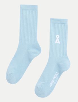 Socken mit Logo-Print Blau 39-42