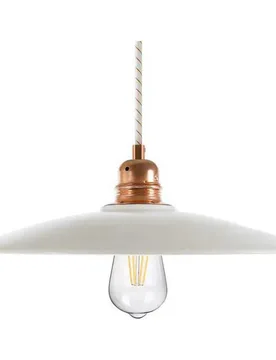 Cables Suspension Luminaire Textile Plate 1.2 M Bright White One Size - Creative - FashionsVida
