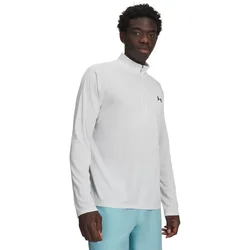 Sweat à Demi-zip Tech Textured Gray M