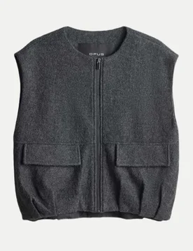 Opus Weste Womaya Grau 40 - Opus - FashionsVida