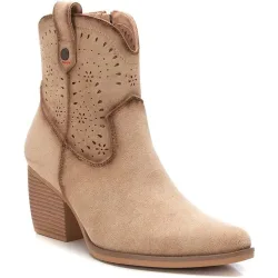 Botines de mujer con tacón y cremallera lateral