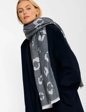 Animal Print Blanket Scarf Brown Mix female - Katie Loxton - FashionsVida