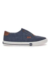 Sneakers in Tela Blu 91414 44