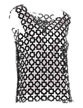 Carta Tank - ricamo di pizzo geometrico