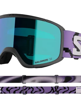 Masque De Ski Aksium 2.0 S Black Pansy Mid Blue/CAT2 Homme - Salomon - FashionsVida