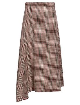 Midi-Rock Damen Beige 38 Damen