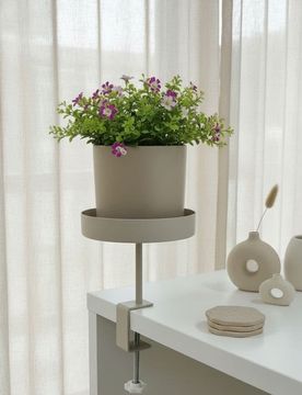 Supporto in ferro per vaso da montare - beige