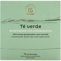 Té verde gunpowder con hierbabuena 15 pirámides