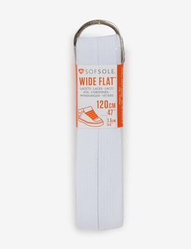 Lacet Plat Large 120cm blanc tu unisex