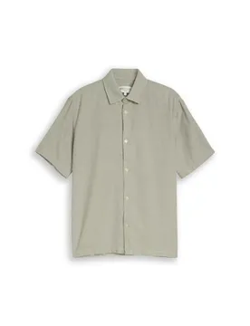 Relaxed heavy structured shirt male
