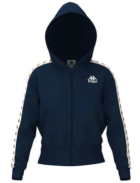 Veste De Survêtement 222 Banda Carlise 2 Blue Iris / White / Brown Lt Honey L - Kappa - FashionsVida