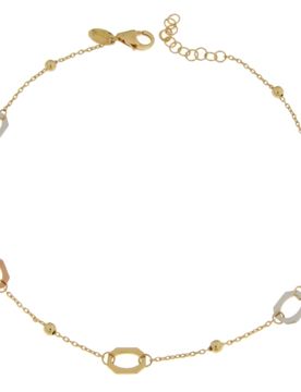 Bracciale Donna Oro Giallo Bianco Rosa GL101439