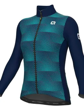 Maglia A Maniche Lunghe Solid Sharp Blue / Torquoise