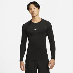 Pro Tight Long-sleeve Fitness Men Track Tops - Black - Size M - Cotton Woven - Black - Size: Medium