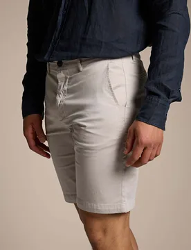 Stretch Chino Shorts Beige male - BOSS - FashionsVida