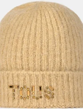 Gorro de mujer crystal de punto con logo - Tous - FashionsVida