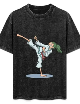 Karate foot kick over head T-Shirt Casual Daily Graphic Tee - Aliexpress - FashionsVida