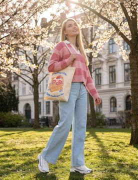 Sinsay - Maglione a righe - rosa