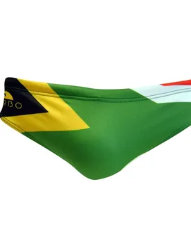 South Africa Swimming Brief Green / Black 2XL Men - TURBO - FashionsVida