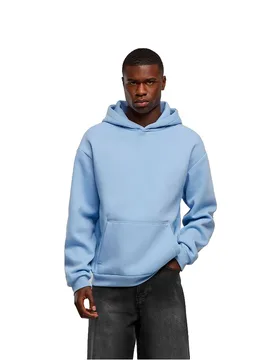 Sweat à Capuche Nm011 Oversized Powder Blue 3XL Homme - New Morning Studios - FashionsVida