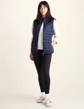 Gibson Womens Insulated Padded Gilet Dark Indigo - Indigo Blue - Size 12 Uk - TOG24 - FashionsVida