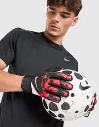 Mens Guanti Portiere Match - Nero, nero nero Uomo taglia 7