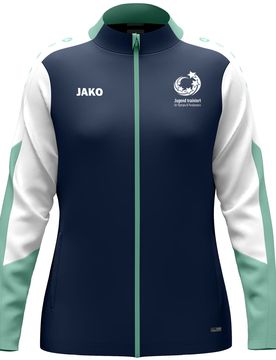 Jugend trainiert" Polyesterjacke Dynamic Damen (marine/weiß/minze / Größe L (42/44) / Damen Sportgrößen)