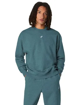 Sweat-shirt Fleece Relaxed Misty Pine L