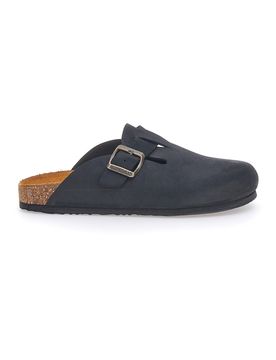 Ciabatte Nere Made in Italy Con Sottopiede in Vera Pelle S31U384 37