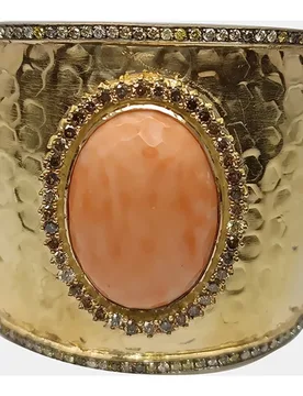 Pulsera de oro, diamante y - Romo Designs - FashionsVida