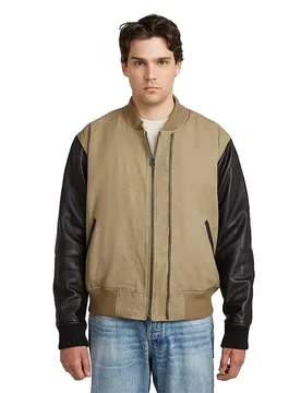 Veste En Cuir D28325-e347 Regular Fit Safari M - G-Star - FashionsVida