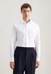 Slim Business Hemd Uni Weiß XL