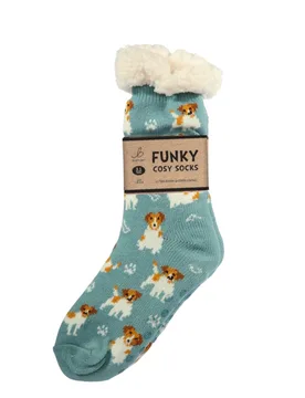 Womens Funky Cosy Sherpa Slipper Socks 3. 1 TOG - - Size: ONESIZE - Bartleby - FashionsVida
