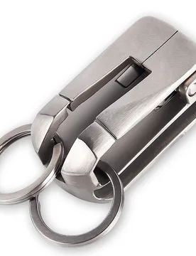 Luxury Stainless Steel Men Belt Car Keychain Double Hook Waist Hanging Key Ring Holder Keychain Buckle Christmas Day Best Gift - Aliexpress - FashionsVida