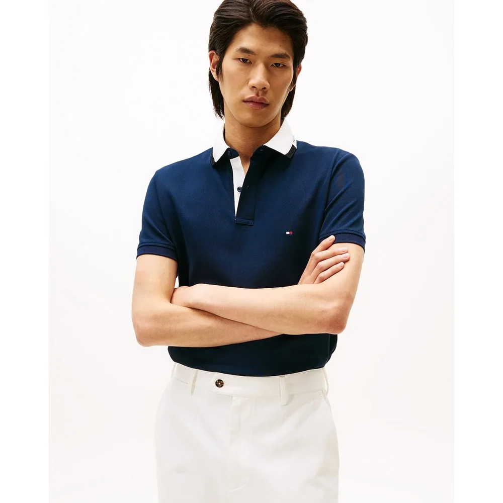 Polo de caballero de manga corta estampado - Tommy Hilfiger - FashionsVida