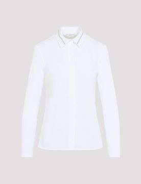 Peserico Bi-Material Cotton T-Shirt