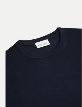 PROFUOMO Basic Pullover Blau M - Profuomo - FashionsVida