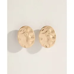 Pendientes ciculares martillados